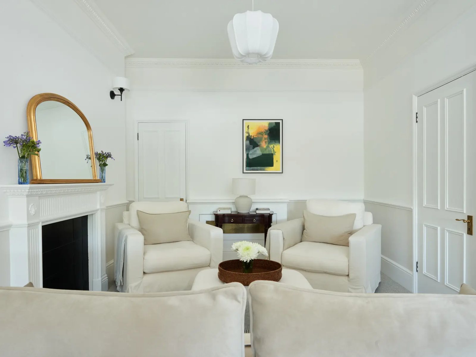 Room 2 at The Anthony Group Practice — fireplace and sofa